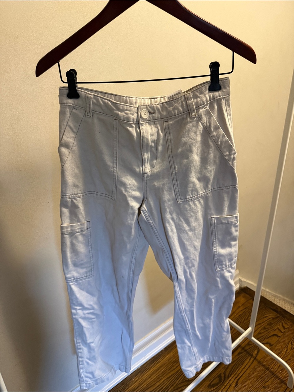 Divided Men's Cargo Pants in White